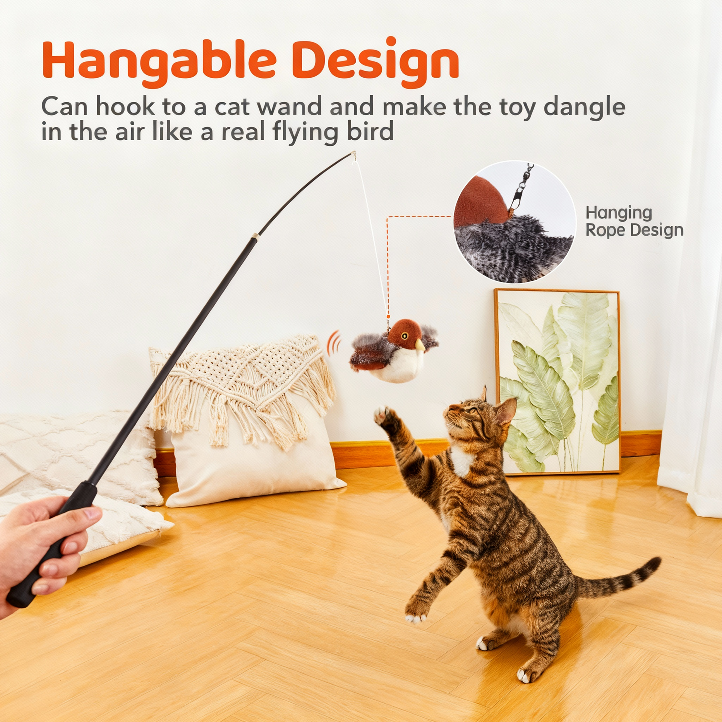 Interactive flying bird